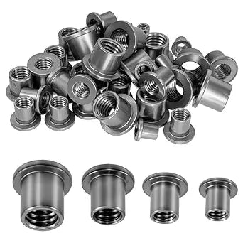 40pcs T-Shaped Weld Nuts, 4 Sizes 1/4"-20 5/16"-18 3/8"-16 1/2"-13