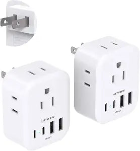 US to Japan Plug Adapter, HANYCONY Japan Outlet Adapter for Travel 2 Pack