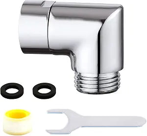 Shower Head Elbow Adapter, Shower Arm Elbow Adapter for Hand Showers and Wall-mounted ShowersShower Arm Extension (90degree