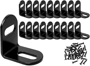 KUMGROT 20 Pcs Table Top Fasteners, Adjustable Corner Braces with Screws