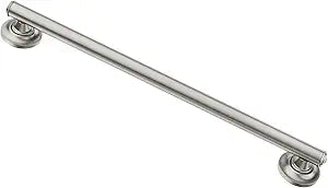 Moen LR8724D1GBN Home Care Safety 24-Inch Designer Bathroom Grab Bar with Curled Grip, 24 Inch, Brushed Nickel