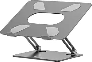 BoYata Laptop Stand, Adjustable Multi-Angle Riser, Up to 17 Inches,Gray
