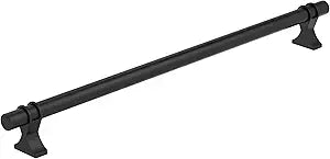 Amerock Davenport 18 inch (457 mm) Center-to-Center Matte Black Appliance Pull, BP36699MB