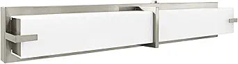 LUXRITE 24 Inch LED Vanity Lights Brushed Nickel Bathroom Light Fixtures 3CCT Selectable 3000K 4000K 5000K Modern Vanity Light Bar Over Mirror 25W 1750 Lumens Dimmable Damp Rated ETL Listed