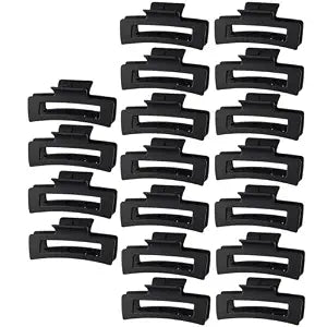18 Pack Hair Claw Clips,Hair Clips For Women,Large Hair Claw Clips For Thick Hair,Nonslip Matte Hair Clips Hair Accessories Women Girl Birthday Christmas Gift (18 Pack BLack)
