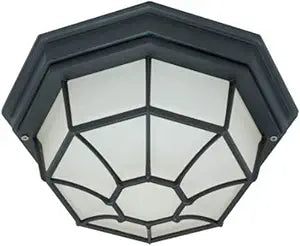 Nuvo Lighting 60/536 Bulkhead 1-Light Ceiling Spider Cage 60W A19, Textured Black