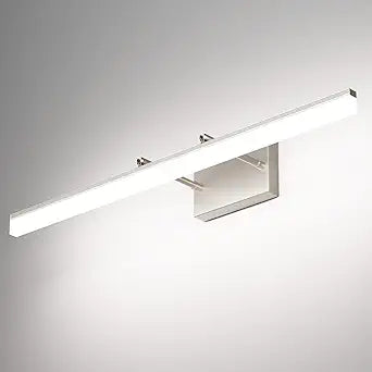 Aipsun 31.5 inch Modern Brushed Nickel Vanity Light Adjustable Bathroom Light Fixtures Over Mirror Rotatable Vanity Lighting 5500K