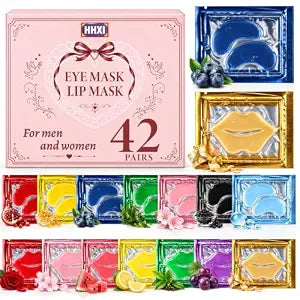42 Pairs Lip Mask & Eye Mask, Bridesmaid Gifts, Chapstick Bulk