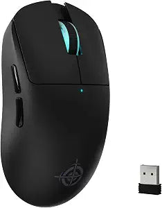 ATTACK SHARKMagic-Refiner G6 Wireless Gaming Mouse Tri-Modes Connection 2.4G/BT/USB-C 24000 DPI 1000Hz Polling Rate with Anti-Slip Grips,750mAh Battery Gaming Mice for Laptop/PC/Mac Gamer Black