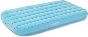 Intex 66803EP Cozy Kidz Inflatable Airbed: Fiber-Tech  Velvety Soft Surface  Carry Bag Included- Color May Vary- 34.5" x 62" x 7",(Pack of 6)