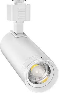 FLSNT 15W LED J Track Lighting Head, 5CCT Selectable (2700K-5000K), 1200LM CRI90 Dimmable, 20-60 Adjustable Beam, Compatible with J Track Systems for Accent Lighting, White, 1 Pack