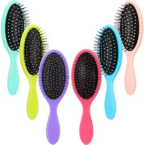 Nuenen 6 Pcs Wet Detangling Hair Brush, Dry Soft Bristle, Bright Colors