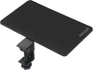 Rmour Z1 Clamp-on Mouse Tray Desk Extender, Ergonomic Mouse Platform with Mouse Pad for Laptop Stand & Table, Fits Up to 2.1'' Thick Surfaces, Space-Saving Desk Attachment for Small Spaces, Black