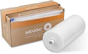 Wevac 11 x 150 Food Vacuum Seal Roll Keeper with Cutter, Ideal Vacuum Sealer Bags for Food Saver, BPA Free, Commercial Grade, Great for Storage, Meal prep and Sous Vide