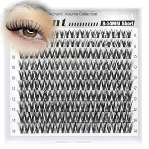 Flaunt Lash Clusters 8-14mm Wispy Cluster Eyelash Extensions Flora Lashes