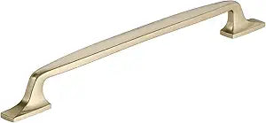 Amerock Highland Ridge 10-1/16 inch (256mm) Center-to-Center Golden Champagne Cabinet Pull, BP55329BBZ