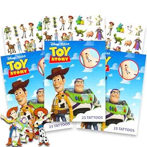 75 Pcs Toy Story Temporary Tattoos for Kids Bundle
