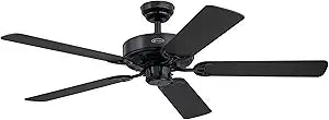 Westinghouse 7303800 Contractor's Choice Ceiling Fan, 52", Black
