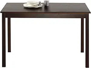 Dining Table Kitchen Table Rectangular Dining Room Kitchen Table for Small Spaces Table Modern Home Furniture,Dark Brown