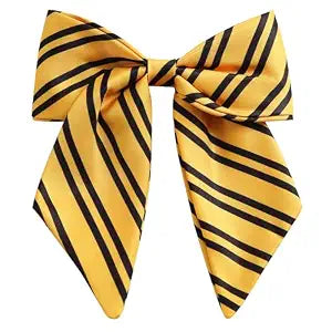 Big Hair Bow Clips Wizard Costume Accessories for Women Yellow