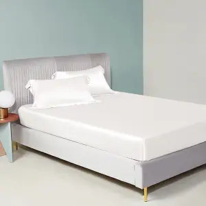 LINENWALAS Viscose Derived from Bamboo Fitted Sheet King Size - Ivory