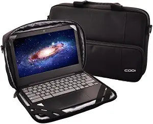 CODi Alunno Always-On 11.6" Chromebook Case, Protective Laptop Case with, Padded Interior, Water-Resistant Polyester, Accessory Pocket & Dual Handles