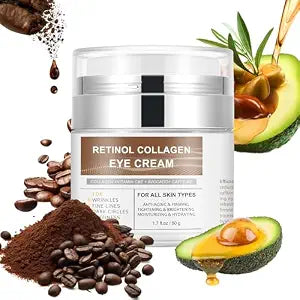 Eye Cream with Retinol Collagen for Wrinkles, Avocado for Hydrating
