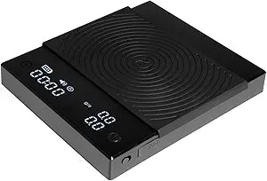 TIMEMORE Coffee Scale Basic 2.0 Electronic Espresso Scale with Water Flow Rate and Timer Function, Free Switching of Ounce/kg Units, Digital Scale for Kitchen/Baking/Cooking, Black