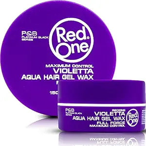 Redone Hair Styling Wax Violetta 150ml | Strong Hold & High Shine Gel Wax for Men & Women | Lavender Scent | Long Lasting Edge Control & Wet Look Hair Wax | Professional Maximum Control Finish