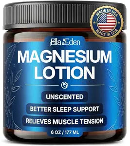 Ella & Eden Topical Magnesium Lotion For Sleep - USA Made - 6 Oz