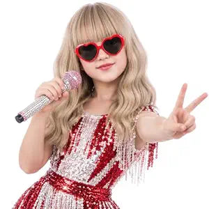 Kids Blonde Wig with Bangs Girls Short Wavy Ash Blonde Wigs