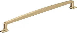 Amerock | Oversized Cabinet Hardware/Appliance Handle Pull | Champagne Bronze | 18 in (457 mm) Center-to-Center Drawer Pull | Westerly | Kitchen and Bathroom Cabinet Hardware | Furniture Hardware
