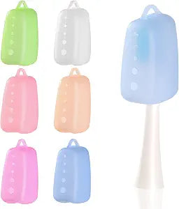 6 Pack Silicone Toothbrush Covers, Travel Toothbrush Head Cover Caps