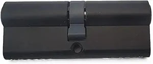 EuroProfile Cylinder Lock Double Side Key 35/35 (70mm) Black, Solid Brass | Compatible with Schlage C KeywaySC4 6 Pin | 2 Keys, Rekeyable