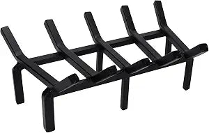 17 Inch Fireplace Grate Heavy Duty Solid Steel Fire Grate for Fire Pit Wood Log Rack Stove Firewood Holder for Indoor Hearth Outdoor Fire Pit Chimney Hearth Kindling Tool