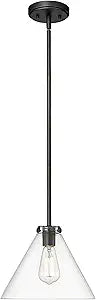 ML Lighting Aliza 1-Light Pendant Light Matte Black
