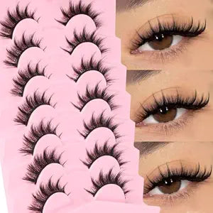 Veleasha Manga Lashes Anime False Eyelashes Cat Eye Lash Strips (Sunny)