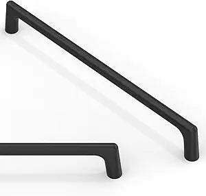 10 Pack Matte Black Cabinet Pulls 7.5 Inch(192mm) Kitchen Cabinet Handles Solid Zinc Alloy Cabinet Hardware Drawer Pulls