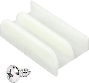 M6219 Sliding Shower Door Bottom Track (Top-Hung Shower Door Track), Suitable for 7/16-inch Thick Glass, 1/2-inch Channels, Glass Shower Door Plastic Track M6219 (1 Pack)
