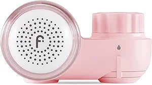 Filterbaby Skincare Filter 2.0, Skin Care Faucet Filter for Bathroom Sink, 99.9% Chlorine Removal  0.000001 mm Carbon Fiber, Clinically Tested, Results in 2 Weeks, Light Pink