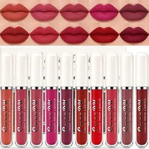 10 Pcs Matte Liquid Lipsticks Set for Women Lip Makeup