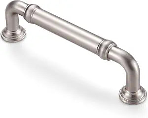 10 Brushed Nickel Cabinet Pulls 5 inch Vintage Silver Drawer Handles Cupboard Dresser Kitchen Cabinet Hardware
