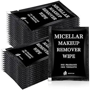 Ctosree 150 Pcs Makeup Wipes Individually Wrapped Disposable,Black