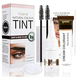 Lash Color Kit, Instant Eyebrow & Eyelash Color Set, 7ml-Black