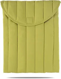 Puffy Laptop Sleeve 15-16 Inch Streak-Green, Protective Carrying Case for Men and Women, Cute Case Bag Compatible with 15 and 16 Inch Laptops, for MacBook Air M2, Asus/Dell Xps in Cover