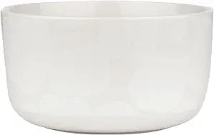 MARIMEKKO Oiva Unikko Medium Bowl  Refine Your Kitchen Dcor with Our Iconic White Stoneware  Soup/Salad Serving Bowl  Dessert Bowls to Elevate Your Dining Experience (17.6 Oz)