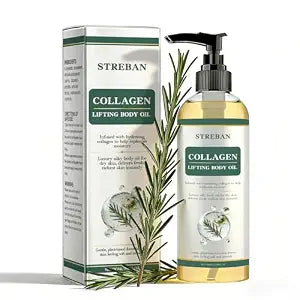 Collagen Body Oil - Firming & Lifting Treatment for Sagging Skin, Reduces Wrinkles, Improves Elasticity, Botanical Face & Body Oil (1)