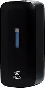 Automatic Soap Dispenser with Extra Large 40 oz. Capacity (Liquid/Gel) - Wall Mounted Hand Soap or Touchless Hand Sanitizer Unit for Commercial or Home Bathrooms - ADA Compliant (Black)