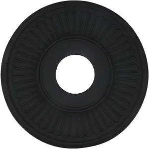 MY MIRONEY Black PU Ceiling Medallion, 13 1/5" OD x 3 3/7" ID