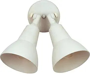 Maxim Lighting Outdoor Essentials - 9200x 2-Light Outdoor Wall Light | White Finish | Contemporary Outdoo Wall Light | Ideal for Porches, Patios & Garages | Dimmable Wet Rated | 92008WT
